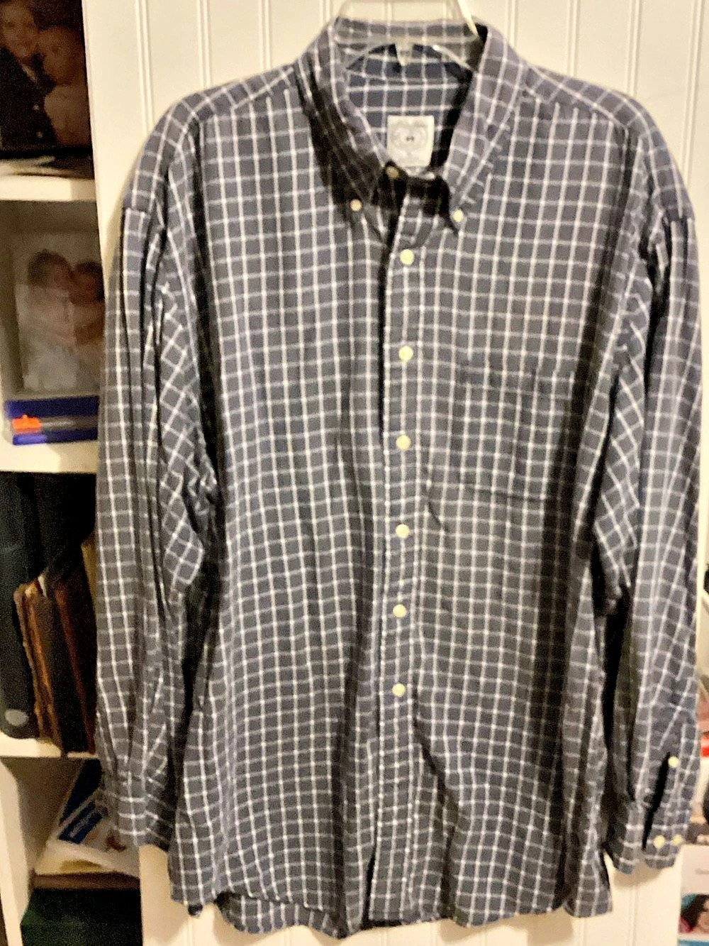 Brooks Brothers Men's Plaid Button Down Size XL all cotton well loved, but good